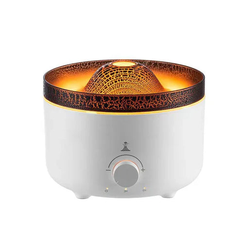 560ml Volcano Flame Remote Control Aromatherapy Air Humidifier Essential Oil Diffuser