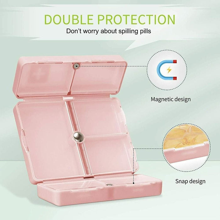 7 Compartments Portable Pill Case