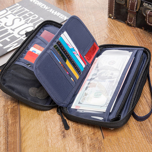 Multi Functional RFID Blocking Passport Bag