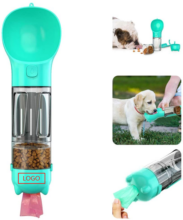 4 In 1 Portable Pet Water Bottle