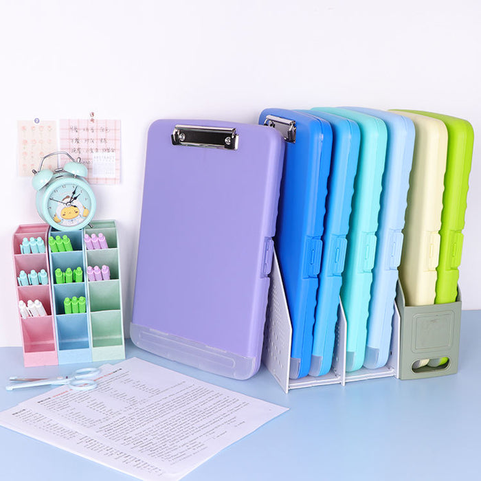 Large Capacity A4 File Organizer With Board Clip