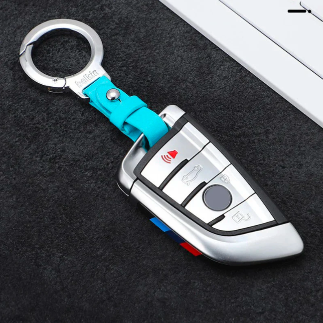 CAR KEYCHAIN HIGH END LEATHER KEYRING