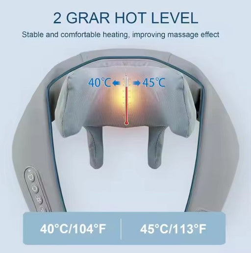 Electric Neck Shoulder Back Massager With Heat