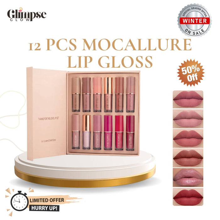 12-Piece Mocallure Lip Gloss