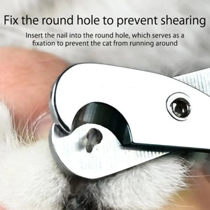 PROFESSIONAL ROUND HOLE ANTI ACCIDENTAL PET NAIL CLIPPERS