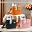 PU Leather Water Bottle Holder Tote Bag