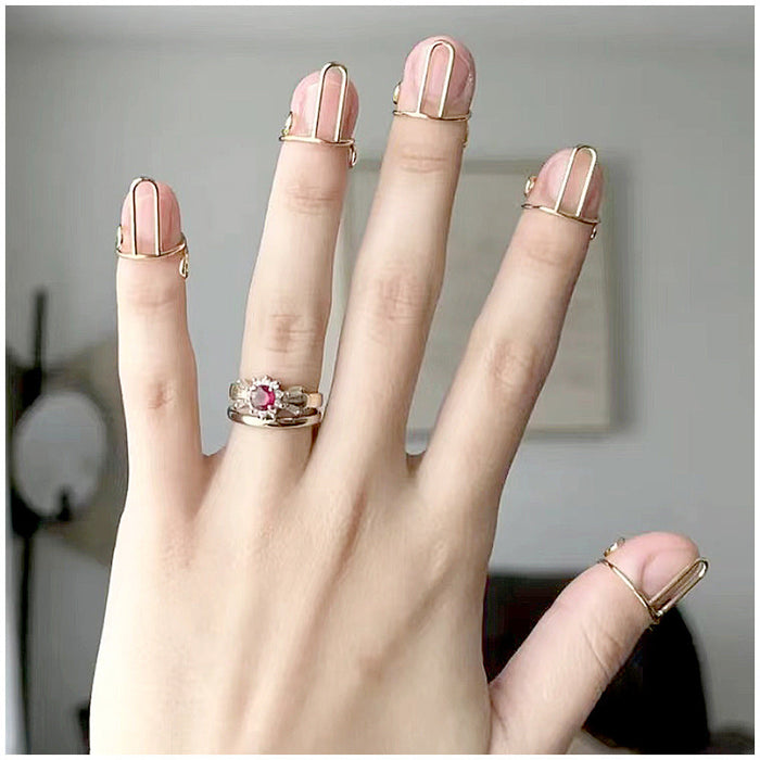 Adjustable Finger nail Rings