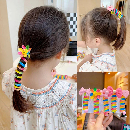 Colorful Telephone Wire Hair Bands