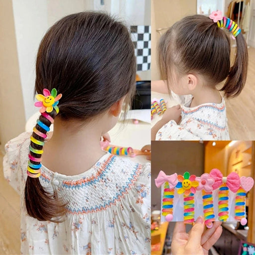 Colorful Telephone Wire Hair Bands